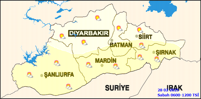 Diyarbakır’da Bugün Puslu ve Bulutlu Bir Gün Bekleniyor