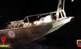 6 bin 400 metre ağ ve ağa takılı yaklaşık 70 balık ele geçirildi