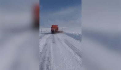 Ağrı’da karla mücadele çalışması yapıldı