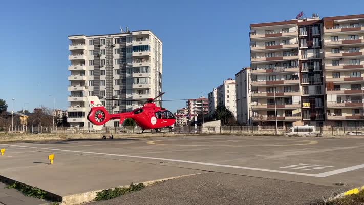 Ambulans helikopter Kulp’ta kalp krizi hastası için havalandı