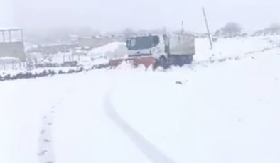 Bağlar Belediyesi ekipleri kırsal mahallelerde kar temizleme çalışmalarını sürdürüyor