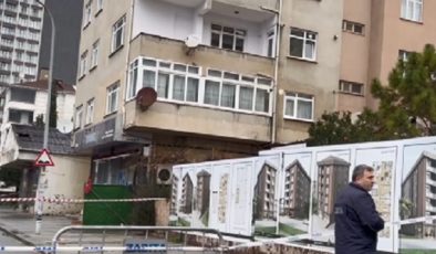 Duvarlarında çatlaklar oluşan 4 katlı bina tahliye edildi