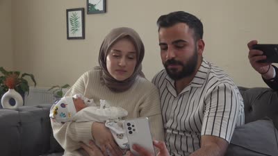 Bakan Göktaş, Aile ve Gençlik Fonu ile yuva kurup bebek sahibi olan çifti tebrik etti