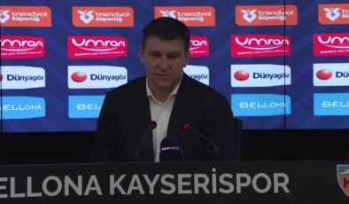 Kayserispor Teknik Direktörü Jakirovic: Takımımla gurur duyuyorum