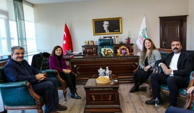 Büyükşehir Eş Başkanları, Yenişehir Belediyesi’ni ziyaret etti