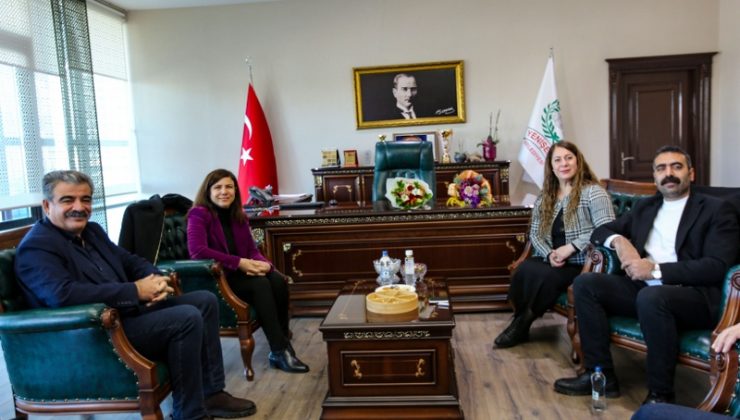 Büyükşehir Eş Başkanları, Yenişehir Belediyesi’ni ziyaret etti