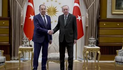 Cumhurbaşkanı Erdoğan, Lavrov ile Cumhurbaşkanlığı Külliyesi’nde görüştü