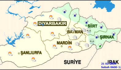 Diyarbakır ve ilçelerinde soğuk hava etkisini sürdürüyor