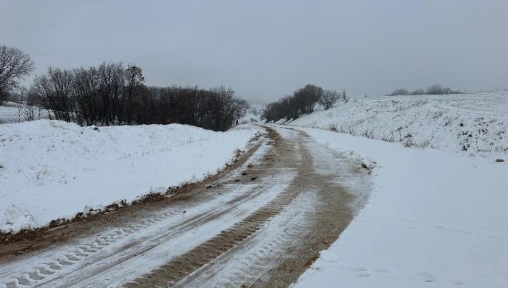 Diyarbakır’da kar yağışı etkili oldu, ekipler yolları açıyor
