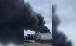 Edirne Organize Sanayi Bölgesi’nde fabrika alev aldı, müdahale sürüyor