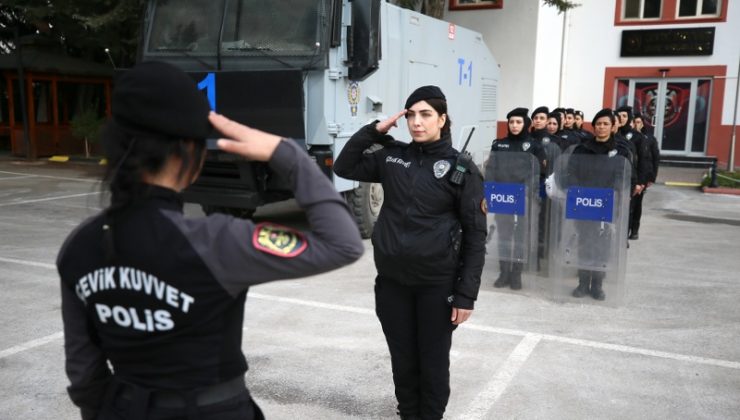 Kadın polisler Gaziantep’te asayişin sağlanmasına öncülük ediyor