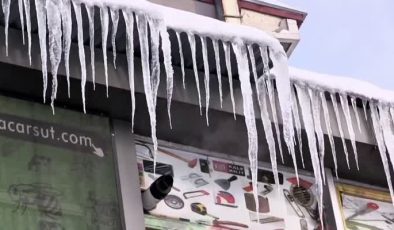 Ardahan Göle dondu, soğuk hava etkisini sürdürüyor