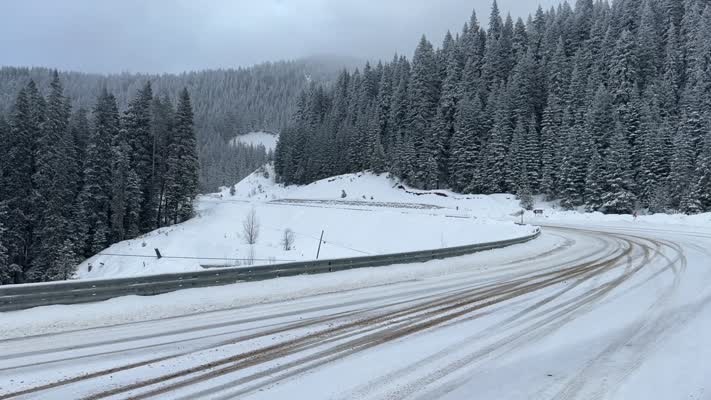 Ilgaz Dağı’nda kar kalınlığı 20 santimetreye ulaştı