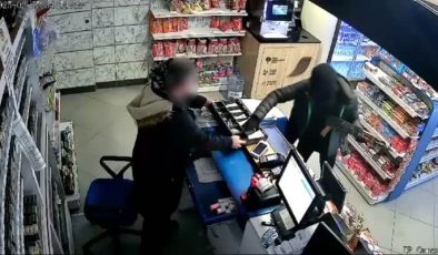 Oyuncak tüfekle kasiyeri tehdit edip para gasbeden zanlı tutuklandı