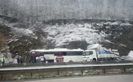 Samsun’da otobüs kazası: 1 ölü, 16 yolcu yaralandı