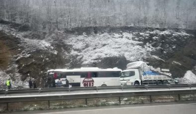 Samsun’da otobüs kazası: 1 ölü, 16 yolcu yaralandı