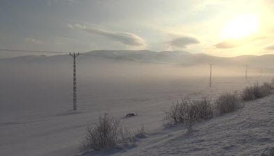 Kars, Ağrı ve Ardahan’da nehirler ve dereler dondu
