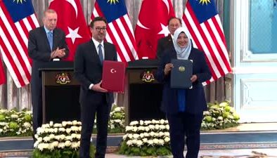 Türkiye ve Malezya arasında çeşitli alanlarda anlaşma imzalandı
