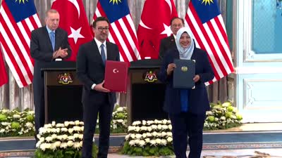 Türkiye ve Malezya arasında çeşitli alanlarda anlaşma imzalandı