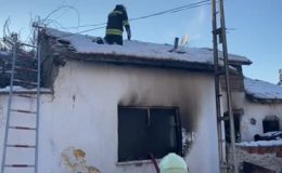 Yozgat’ta bir evde yangın çıktı, mahalleli paniğe kapıldı