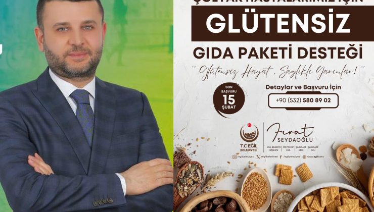 Eğil Belediyesi’nden çölyak hastalarına müjde!