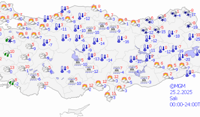 Diyarbakır’da soğuk ve parçalı bulutlu bir gün bekleniyor