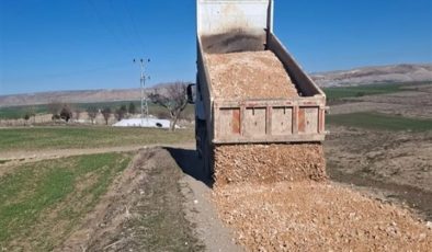 Hazro’da yol düzenleme çalışmaları tamamlandı
