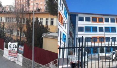 Eski okul binası yerine modern bina yapıldı