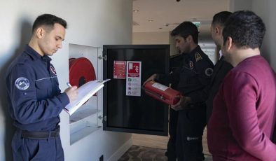 İtfaiye ekipleri otelleri denetledi