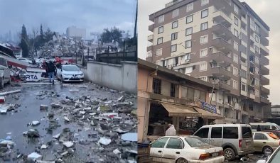 Depremin ardından Diyarbakırlı gencin kaydettiği görüntüler