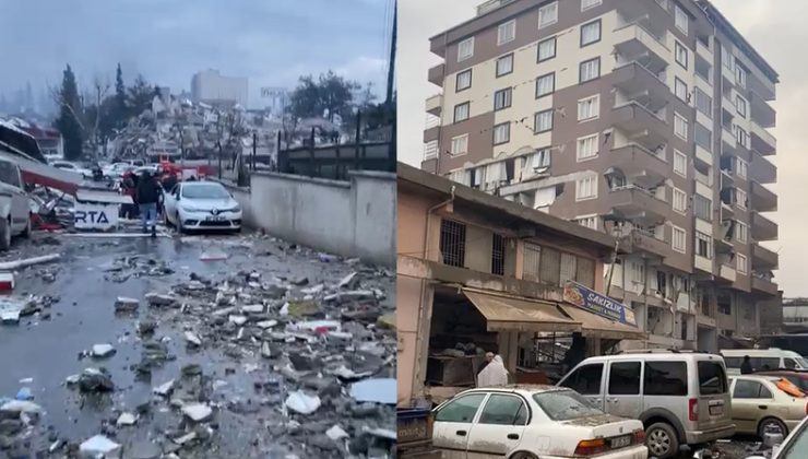 Depremin ardından Diyarbakırlı gencin kaydettiği görüntüler