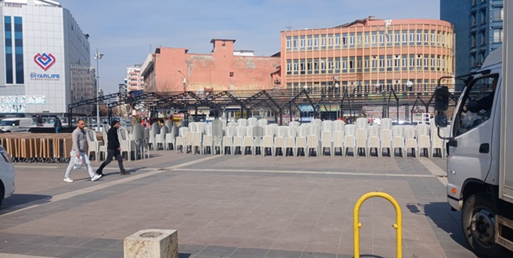 Dağkapı Meydanı’ndaki Ramazan Çadırı Yarına Hazır