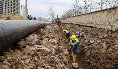 Kentin altyapısını güçlendirecek büyük projenin ilk çalışması başladı