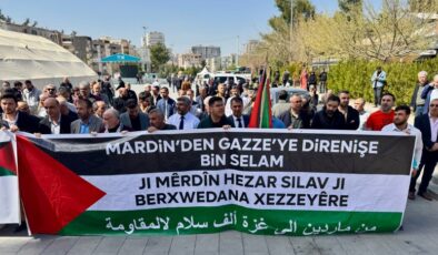 Mardin ve Siirt’te İsrail’in Gazze’ye yönelik saldırıları protesto edildi