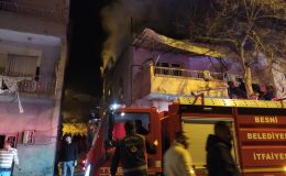 Adıyaman’da evin çatısında çıkan yangın söndürüldü