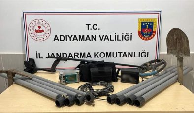 Adıyaman’da kaçak kazı yapan 3 şüpheli yakalandı