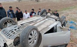 Adıyaman’da otomobilin şarampole devrildiği kazada 1 kişi öldü, 3 kişi yaralandı