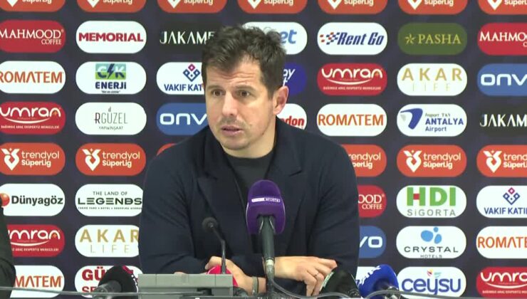 Alanyaspor’u 2-1 mağlup eden Antalyaspor’un hocası Belözoğlu: Taraftarımıza bayram morali verdik