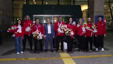 Avrupa şampiyonu milli atıcılar, yurda döndü