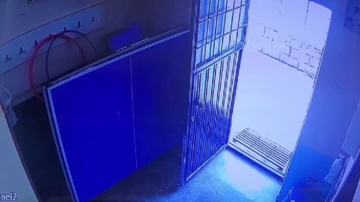 Ders sırasında sınıfa giren atmaca öğretmen tarafından yakalandı