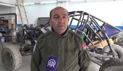 Erzincanlı usta doğal gaz borularından off-road aracı yaptı