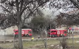 Eskişehir’de fabrika yangını, söndürme çalışmaları sürüyor