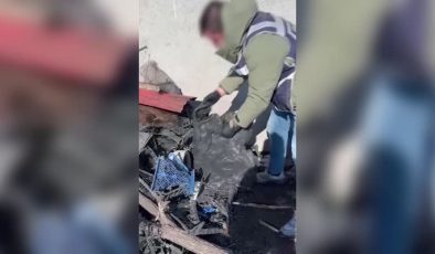 Evinin bahçesindeki çöp yığınına silah gizleyen zanlı tutuklandı
