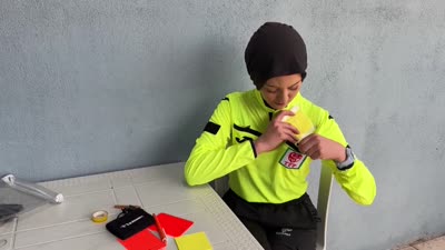 Genç kadın hakem mesleğinde zirve hedefliyor