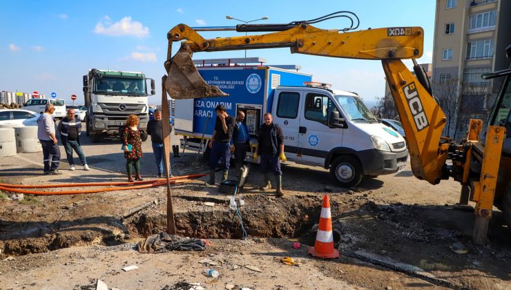 DİSKİ, 25 Bin Kişinin Su İhtiyacını Karşılayan Ana Hattaki Arızayı Onardı
