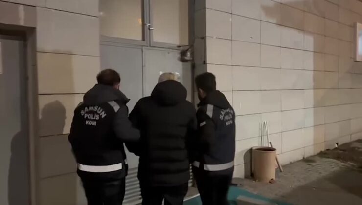 Kırmızı bültenli hükümlü Atakum’daki evinde yakalanarak gözaltına alındı