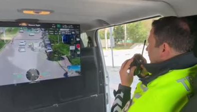 Hatay’da dron destekli trafik denetimi yapıldı