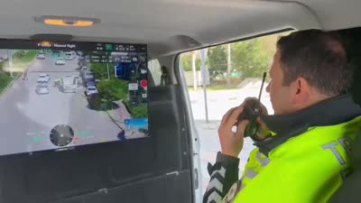 Hatay’da dron destekli trafik denetimi yapıldı