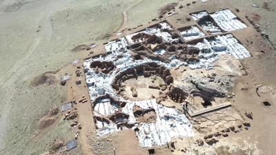 Karahantepe Ören Yeri’ne koruma çatısı yapımına başlandı
