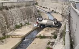 Pendik’te otomobilin dereye düşmesi sonucu 5 kişi yaralandı